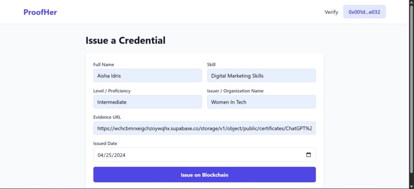 ProofHer – screenshot 3