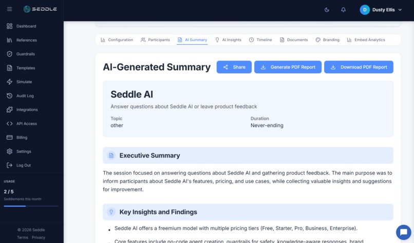 Seddle - AI Agents for Audience Engagement – screenshot 15