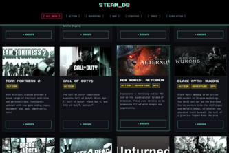Game of Steam_DB (Website)
