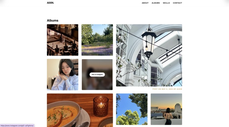 Personal Website of Myself - Aixin Xu – screenshot 4