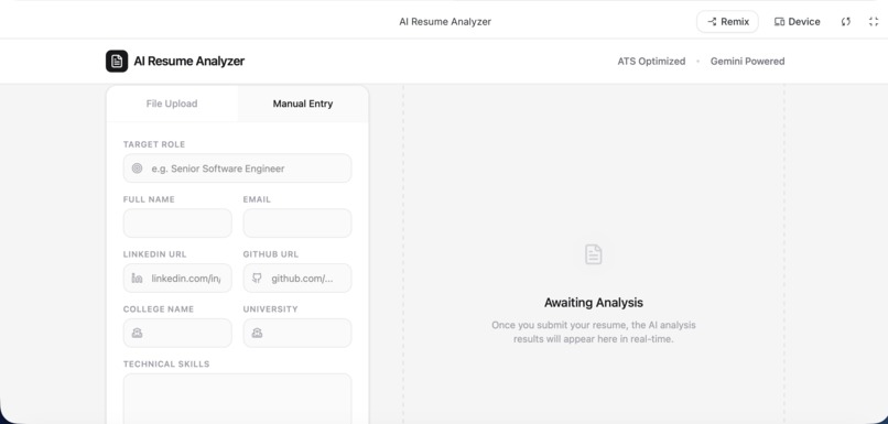 Ai Resume Analyzer – screenshot 2