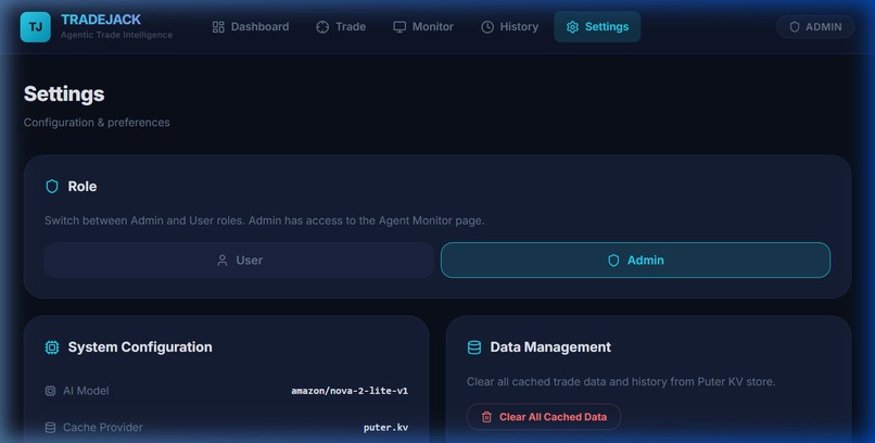 TradeJack: AI Supply Chain Hedge Fund – screenshot 2