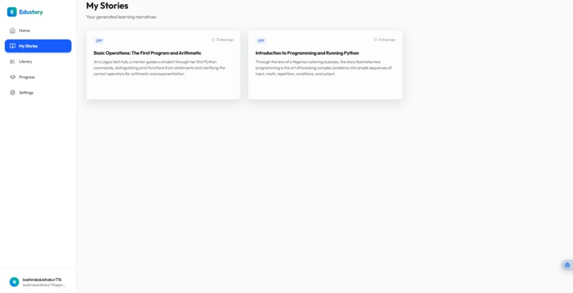 unistory ai  – screenshot 2