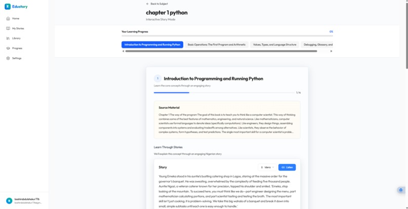 unistory ai  – screenshot 4