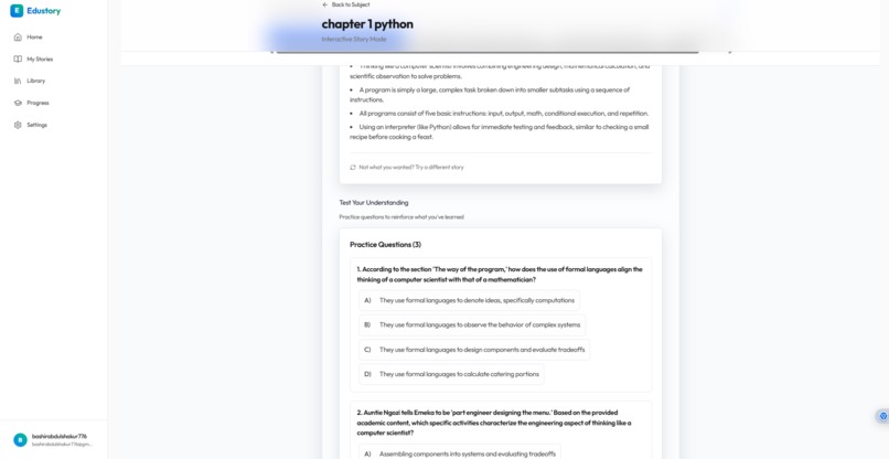unistory ai  – screenshot 5
