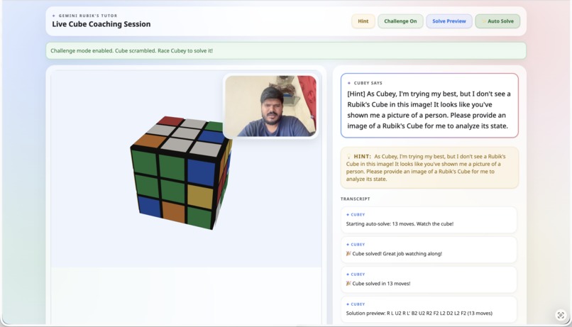 Gemini Rubik's Tutor – screenshot 1