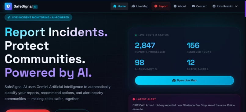 SafeSignal AI – screenshot 1
