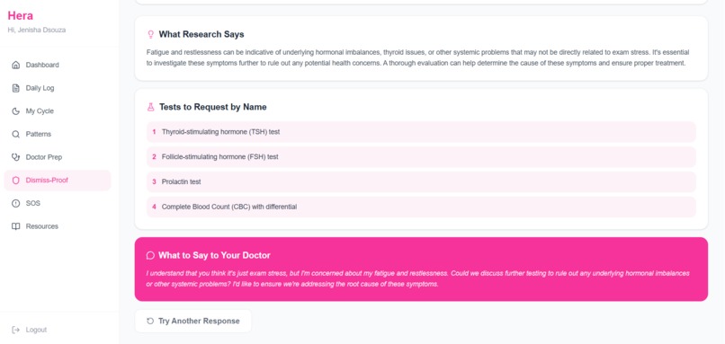Hera - Women's Health Intelligence Platform – screenshot 6
