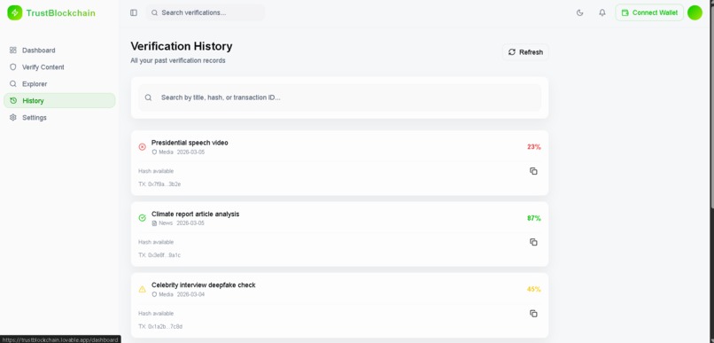 TrustBlockchain – screenshot 5