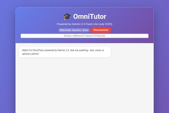 OmniTutor - Live AI Tutor with Gemini 2.5