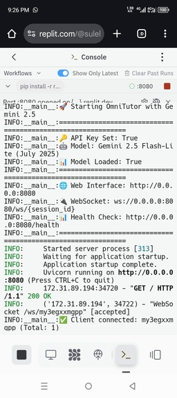 OmniTutor - Live AI Tutor with Gemini 2.5 – screenshot 2