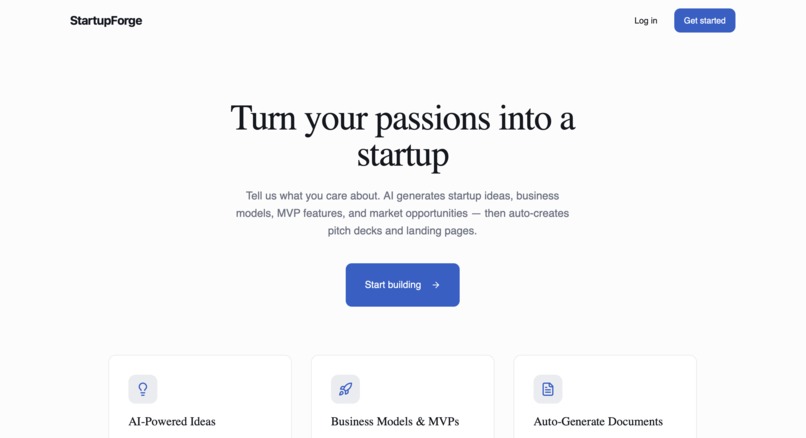 StartupForge – screenshot 1