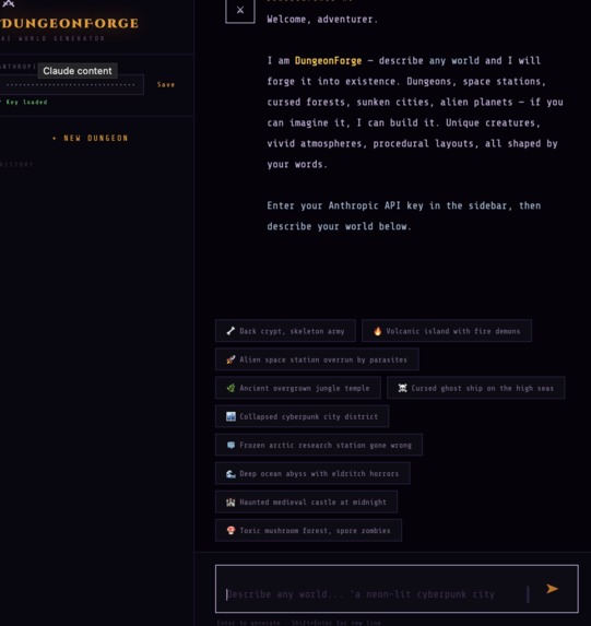 DungeonGPT – screenshot 1