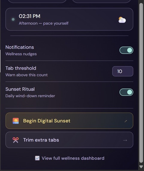 404: Team Name Not Found-FlowState:Digital Wellness Guardian – screenshot 2