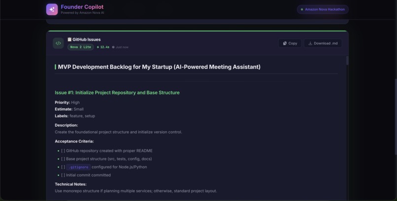 Founder-Copilot – screenshot 5