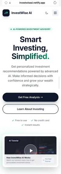 InvestWise AI – screenshot 4