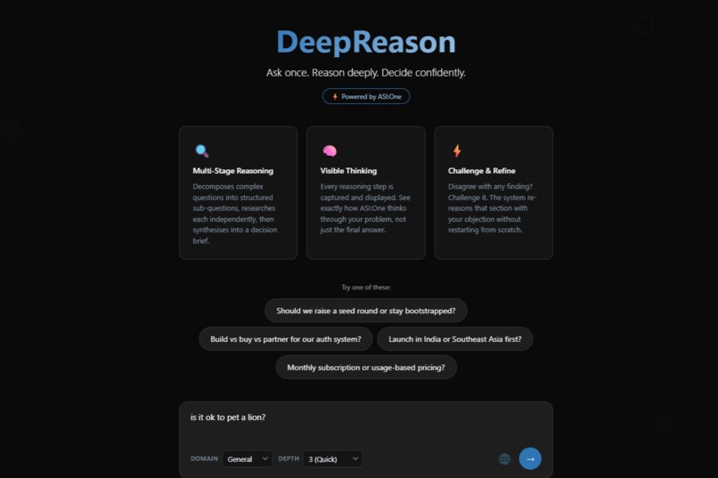 DeepReason – screenshot 1