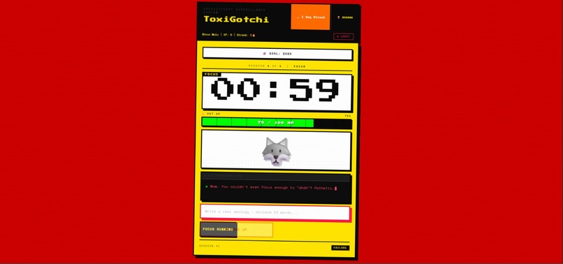 TOXIGOTCHI — Focus or Else – screenshot 4
