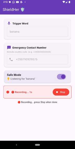 ShieldHer – screenshot 2