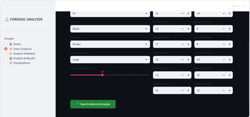 Forensic Biological Evidence Analyzer – screenshot 1