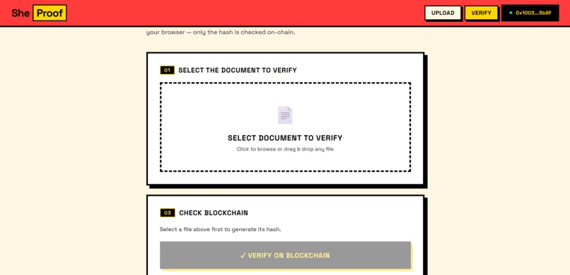 SheProof – screenshot 2