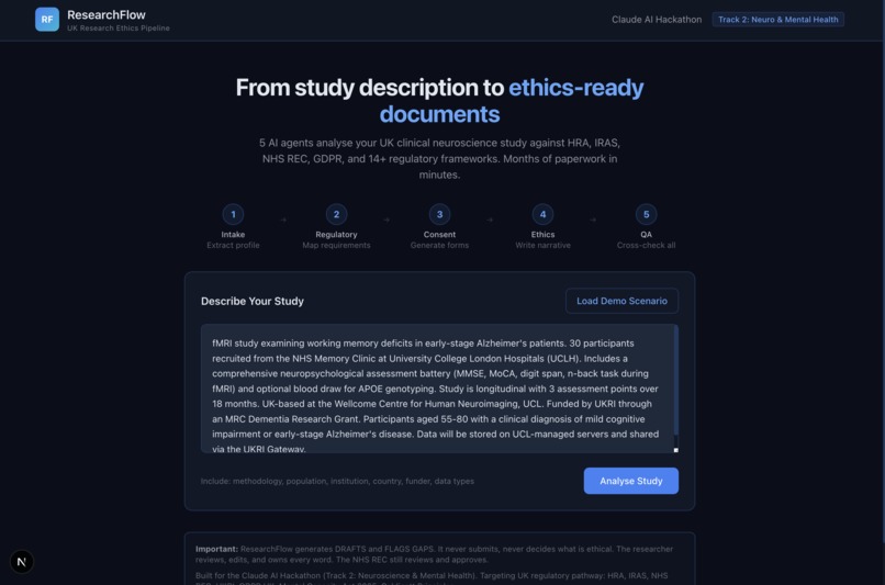 Ethics Review Accelerator (ERA) – screenshot 1