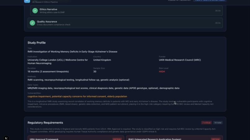 Ethics Review Accelerator (ERA) – screenshot 4