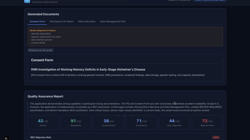 Ethics Review Accelerator (ERA) – screenshot 6