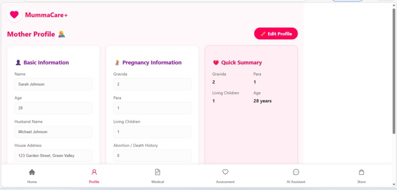 MummaCare+ – screenshot 4