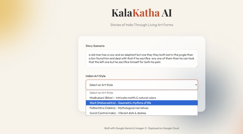 KalaKatha AI – screenshot 2