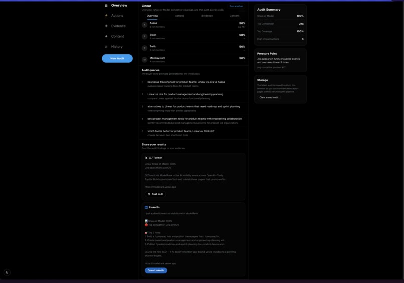 ModelRank – screenshot 3