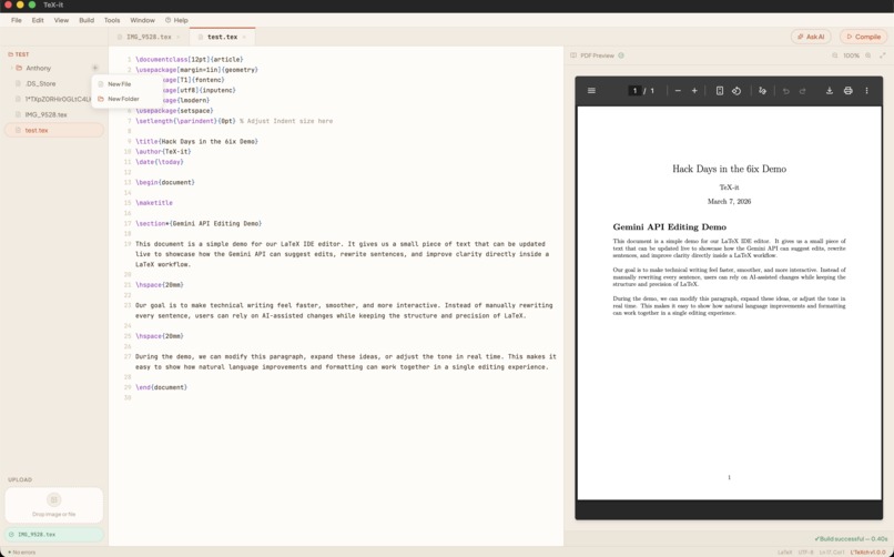 TeX-it – screenshot 2