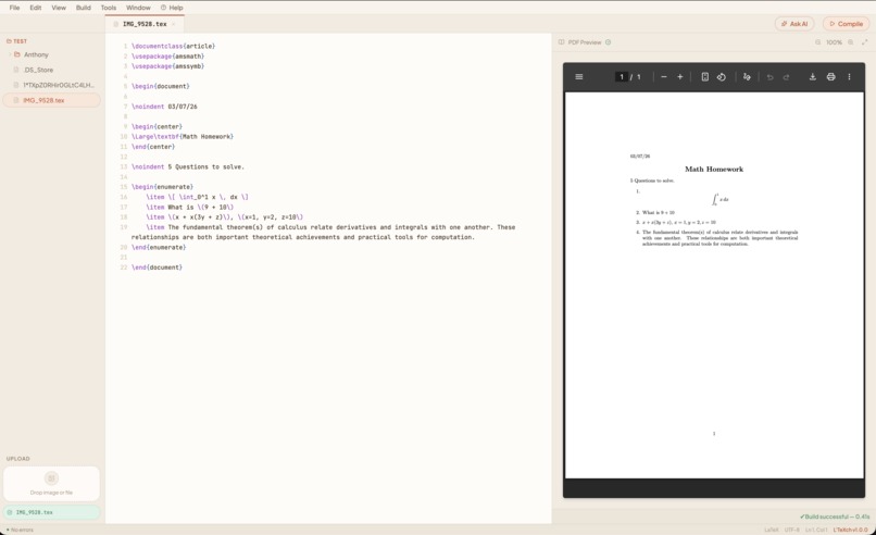 TeX-it – screenshot 3