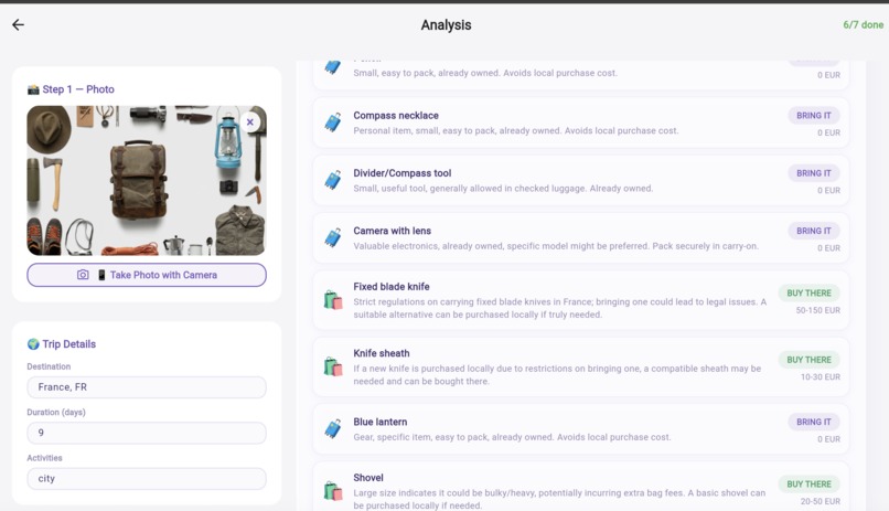 PackWise – screenshot 6