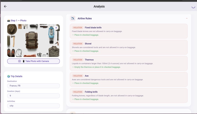 PackWise – screenshot 7
