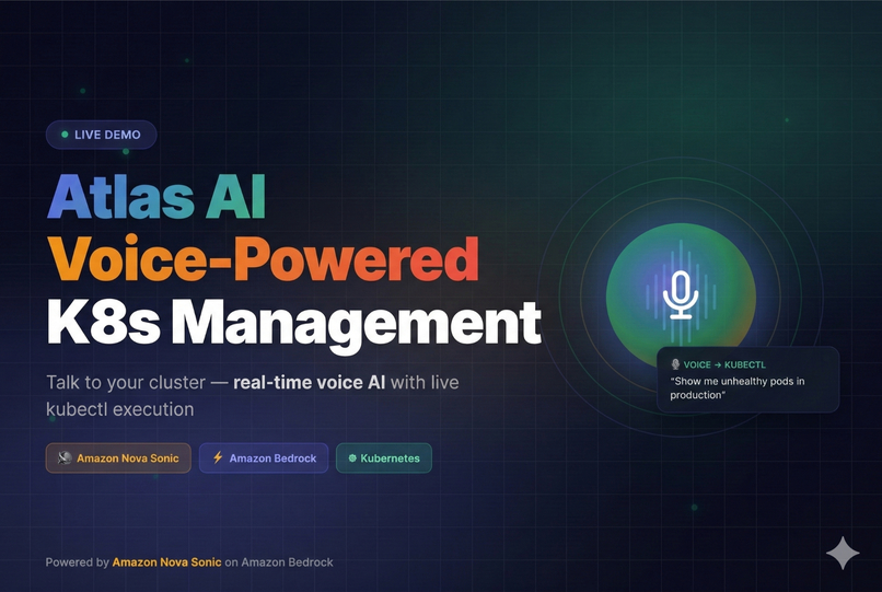 Atlas AI - K8s management platform - Powered by Amazon Nova – screenshot 1