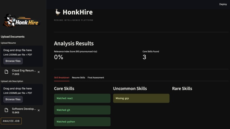 HonkHire – screenshot 1