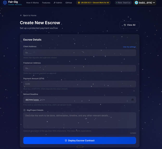 Fair-Gig – screenshot 2