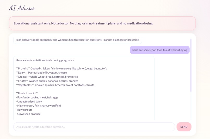 MamaCare – screenshot 1