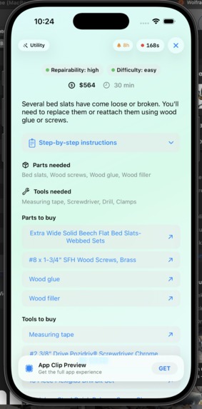 Reparo – screenshot 2