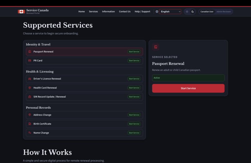 Service Canada Online – screenshot 3