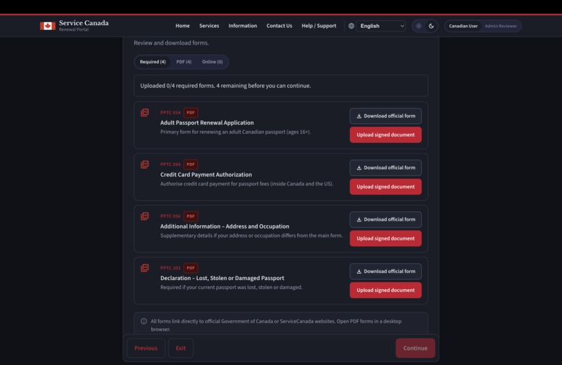 Service Canada Online – screenshot 9