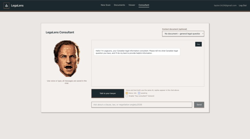 LegaLens – screenshot 2