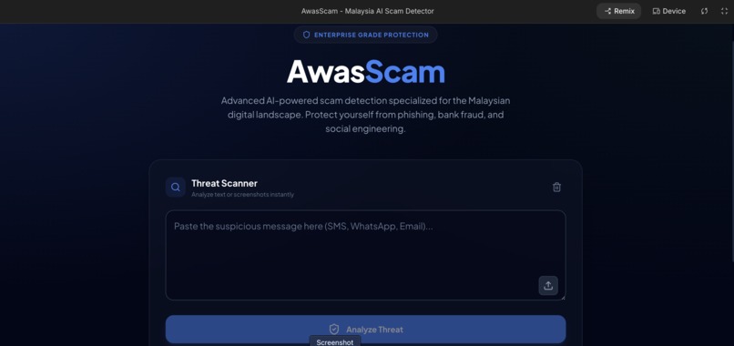 AwasScam – Malaysia AI Scam Detector – screenshot 2