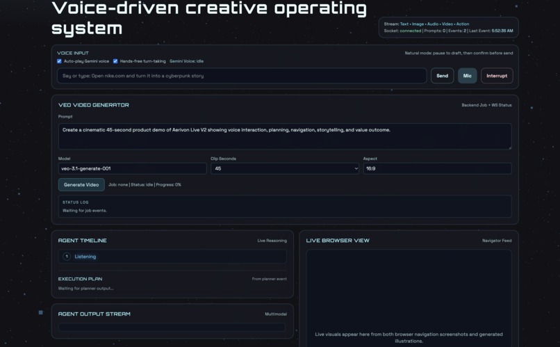 Aerivon Live  Autonomous Gemini Agent – screenshot 1