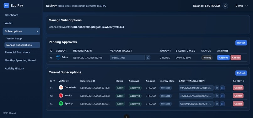 EquiPay – screenshot 2