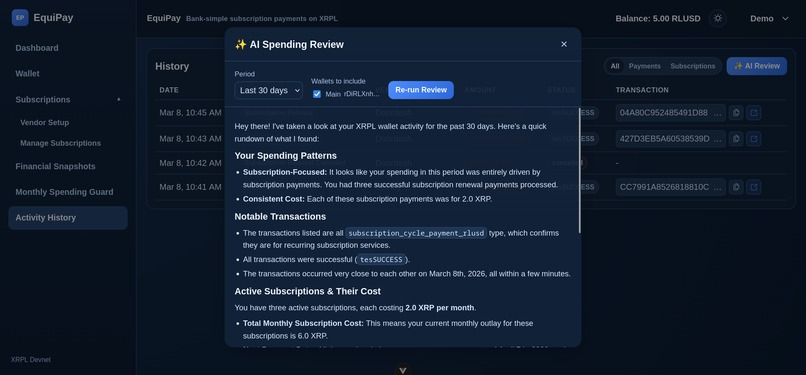 EquiPay – screenshot 4