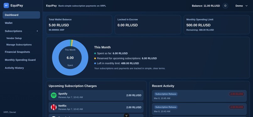 EquiPay – screenshot 1