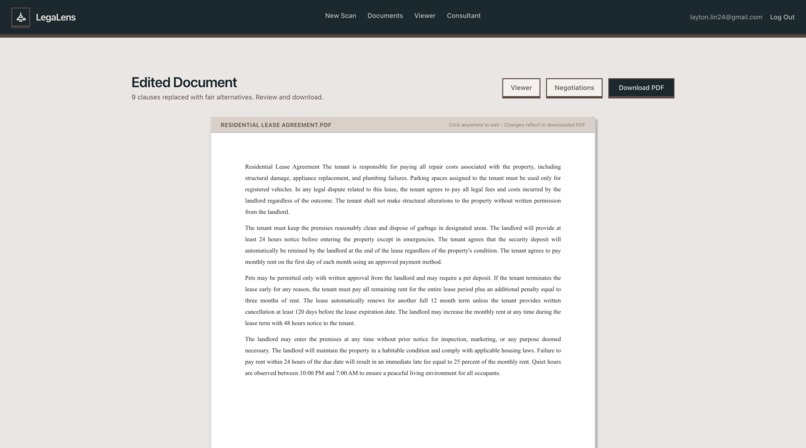 LegaLens – screenshot 6