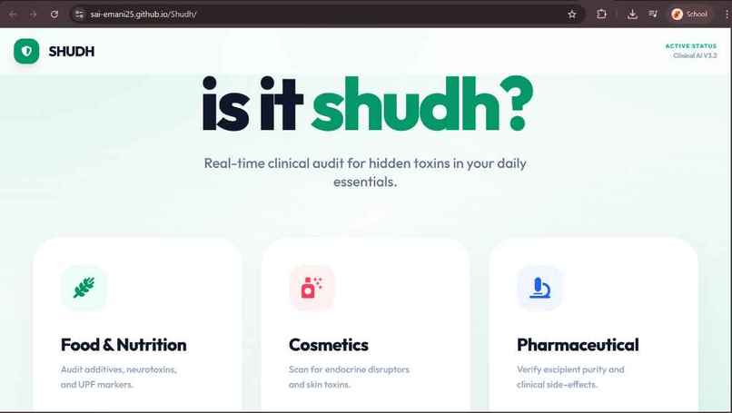 Shudh : Ingredient Tracker – screenshot 1